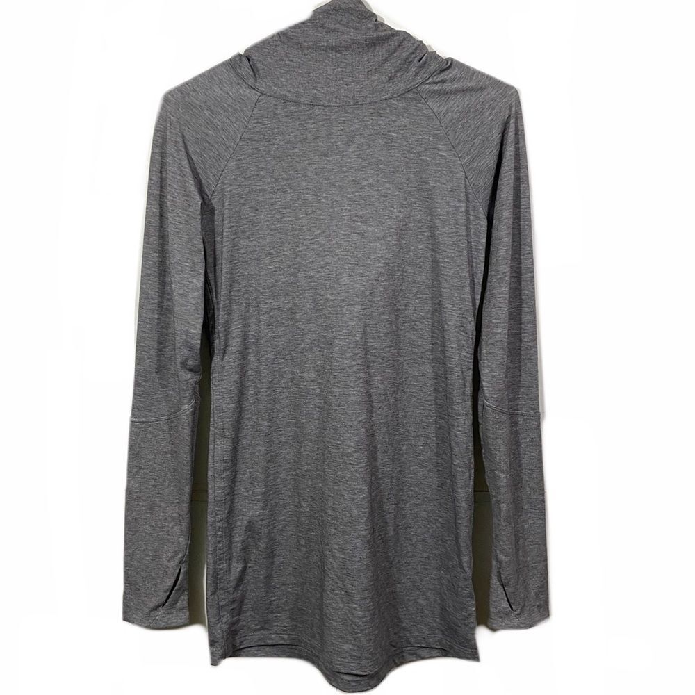 Athleta Grey Long Sleeve Activewear Hoodie